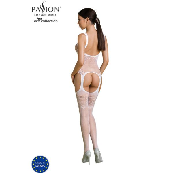 PASSION - ECO COLLECTION BODYSTOCKING ECO BS008 WHITE 2